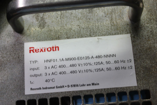 REXROTH INDRADRIVE MAINS FILTER HNF01.1A-M900-E0125-A-480-NNNN