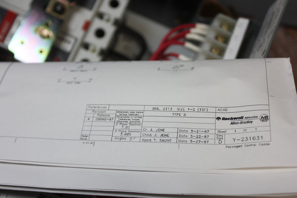 UNUSED ALLEN BRADLEY 2113 CIRCUIT BREAKER COMBINATION STARTER 2113B