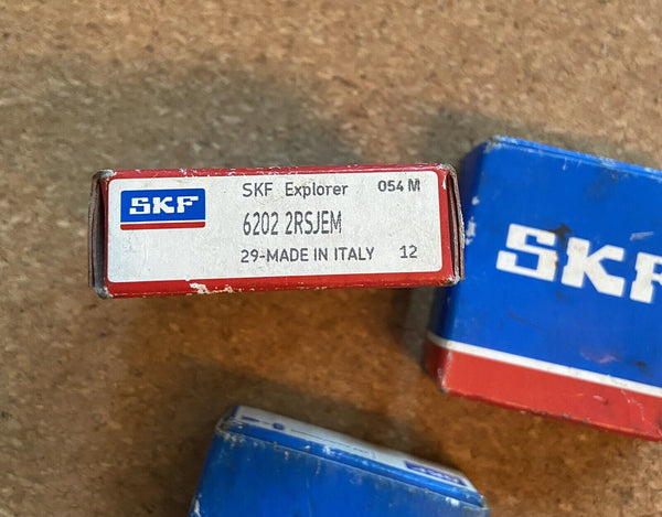 LOT OF 3 NEW SKF 6202 2RSJEM Wheel Bearings SKF Explorer