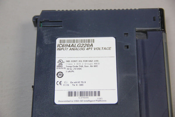 GE FANUC PLC MODULE IC694ALG220A