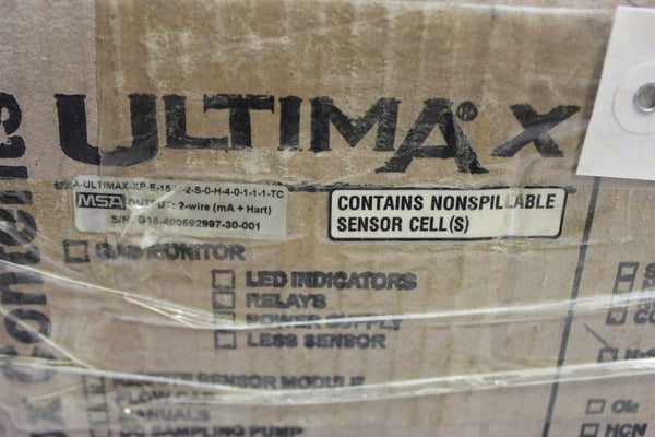 UNUSED MSA ULTIMA XE SENSOR  A-ULTIMAX-XP-E-15-U-2-S-0-H-4-0-1-1-1-TC