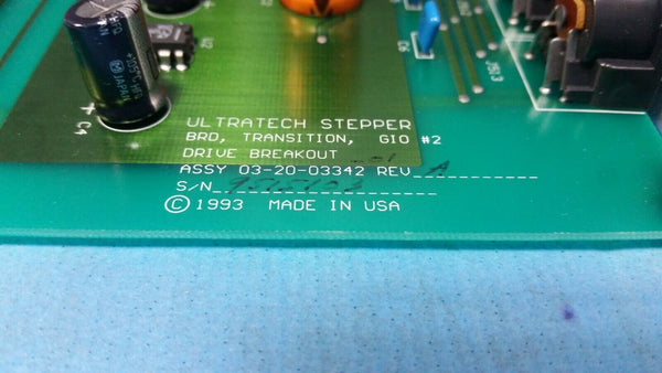 Ultratech Stepper Drive Breakout Board 03-20-03342 01 Rev A