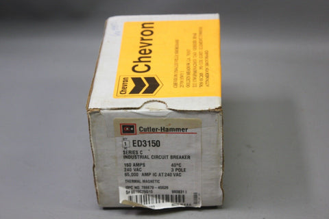 NEW CUTLER HAMMER INDUSTRIAL CIRCUIT BREAKER  ED3150 150A