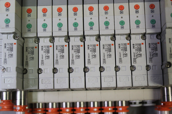 SMC SOLENOID VALVE MANIFOLD WITH ETHERNET MODULES