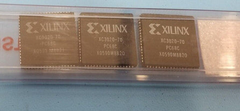 (3)  XILINX PROGRAMMABLE LOGIC IC PLCC 68 PIN SOCKET FIELD GATE XC3020-70