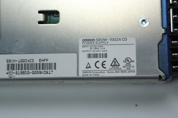 USED OMRON S8VM-10024 CD POWER SUPPLY