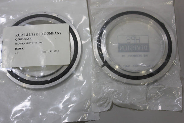 1 Lesker +1 MKS Stainless Steel/Aluminum Centering Ring QFO63-SAVR 100760706