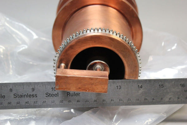 LARGE COPPER RF VACUUM HIGH VOLTAGE FEEDTHROUGH HV FEED THROUGH FEEDTHRU