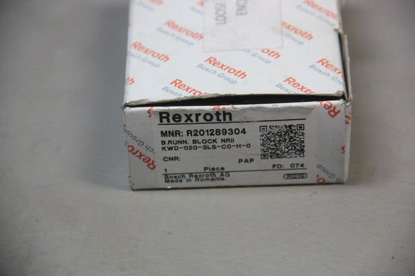 NEW REXROTH LINEAR RAIL BEARING RUNNER BLOCK R201289304