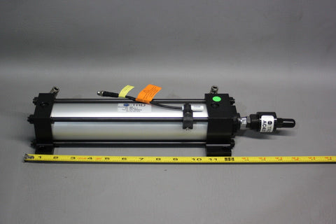 NEW LARGE BIMBA TRD PNEUMATIC CYLINDER WITH SENSOR CYL-9929418