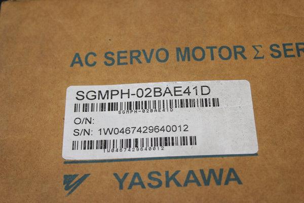 NEW YASKAWA AC SERVO MOTOR SGMPH-02BAE41D