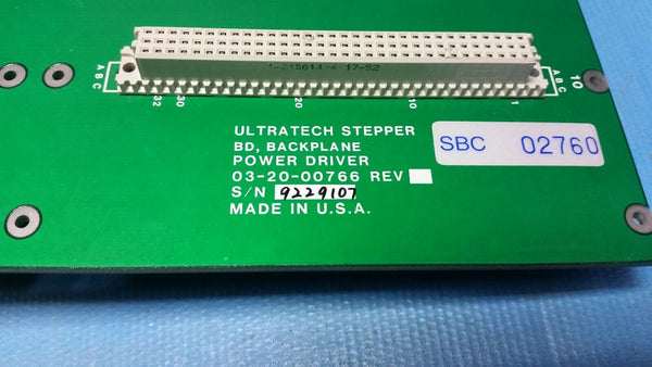 Ultratech Stepper BD Backplane Power Driver Board 03-20-00766