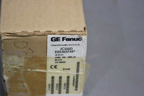 NEW GE FANUC GENIUS PLC BLOCK IC660BBA024P FACTORY SEALED IC660BBA024