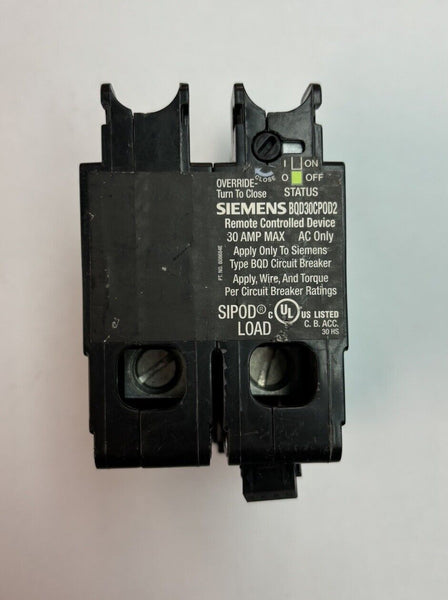 SIEMENS BQD30CP0D2 Remote Controlled Circuit Breaker Device