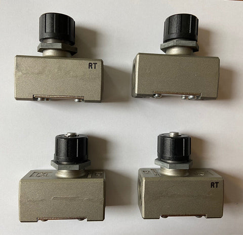 LOT OF 4 NEW SMC AS4000 PNEUMATIC FLOW CONTROL VALVE 3/8"