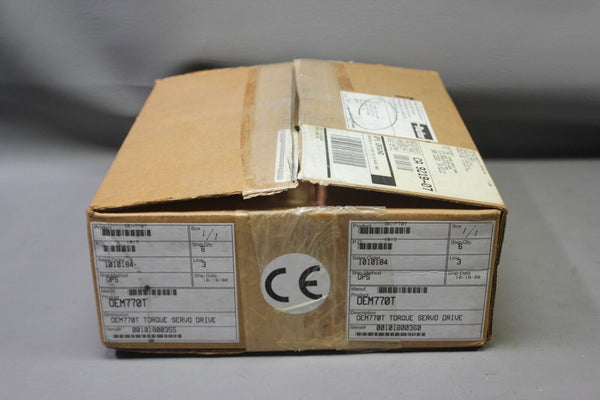 1 NEW PARKER COMPUMOTOR TORQUE SERVO DRIVE OEM770T