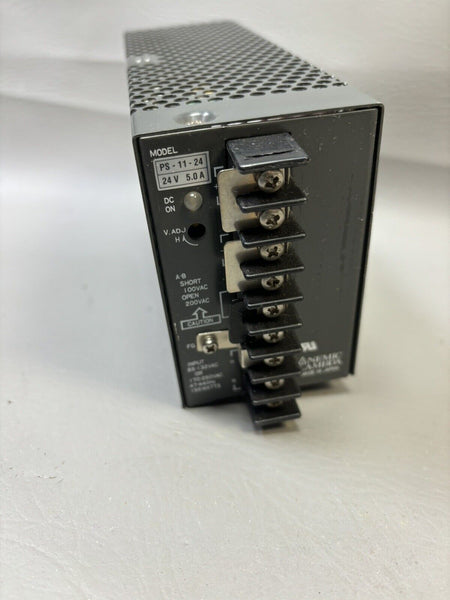 NEMIC LAMBDA PS-11-24 INDUSTRIAL POWER SUPPLY 24V 5A