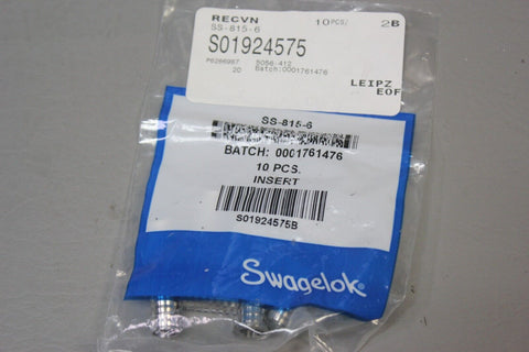 10 NEW SWAGELOK TUBING INSERTS SS-815-6