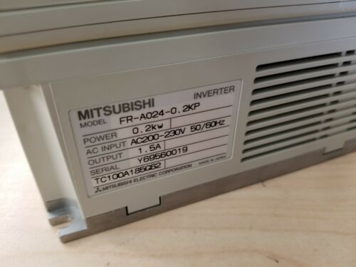 Mitsubishi Freqrol FR-A024-0.2KP Inverter Drive With FR-PU03