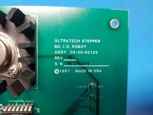 Ultratech Stepper I/O Robot Interface Board 03-20-02123 Rev. A