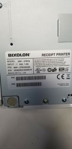 Bixolon USB POS Impact Receipt/Kitchen Printer Retail/Hospitality SRP-275IIA WHT
