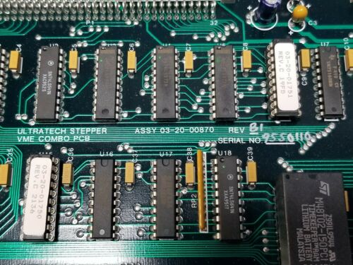 Ultratech Stepper VME Combo Board 03-20-00870 Rev. B1